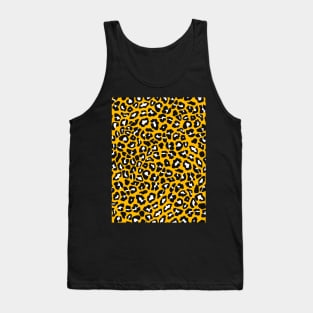 Bold Yellow Leopard Print Spots. Tank Top